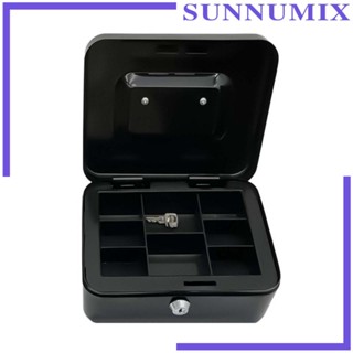 [Sunnimix] กล่องเก็บเงินสด พร้อมกุญแจล็อก พร้อมที่จับด้านบน สําหรับผู้ใหญ่