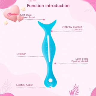 Purelove&gt; ใหม่ ไม้บรรทัดซิลิโคน ลายฉลุ ใช้ซ้ําได้ สําหรับเขียนอายไลเนอร์ แต่งตา