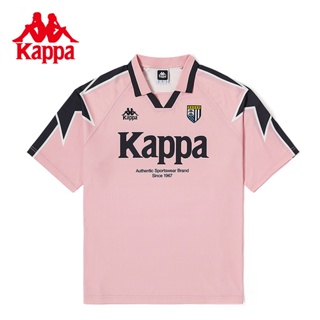 Kappa jersey retro sports short-sleeved POLO shirt 2023 เสื้อบอลเทรนด์แต่งตัว สีฮิตประจำปี