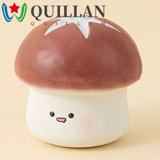 Quillan ของเล่นบีบเห็ด สัมผัสสบาย เด้งกลับช้า ขนาดเล็ก ทนทาน วัสดุยืดหยุ่น สําหรับคนงานออฟฟิศ