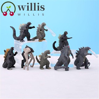 ฟิกเกอร์ Willis Mini Godzilla Godzilla Movie ของเล่นสะสมสําหรับเด็ก 8 ชิ้น