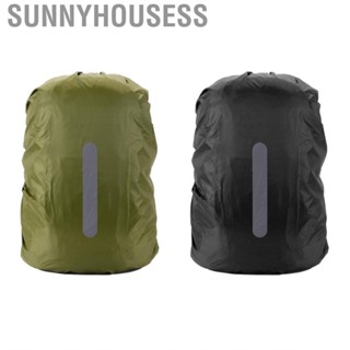 Sunnyhousess Backpack Rain Cover  Reflective Practical  Sturdy Tear Resistant for Climbing