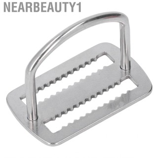 Nearbeauty1 D-Rings Webbing Harness Belt Retainer Stainless Steel Slide Keeper Tool