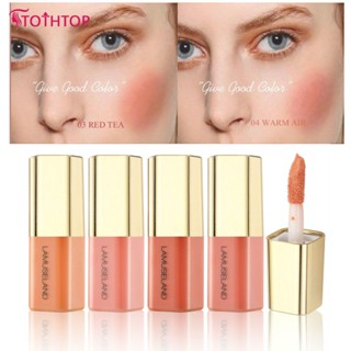 4 สีแต่งหน้า Liquid Blush Lamuseland Long Lasting Natural Face Cheek Blusher ครีม Beauty Contour เครื่องสำอาง Sleek Silky Blush [TOP]