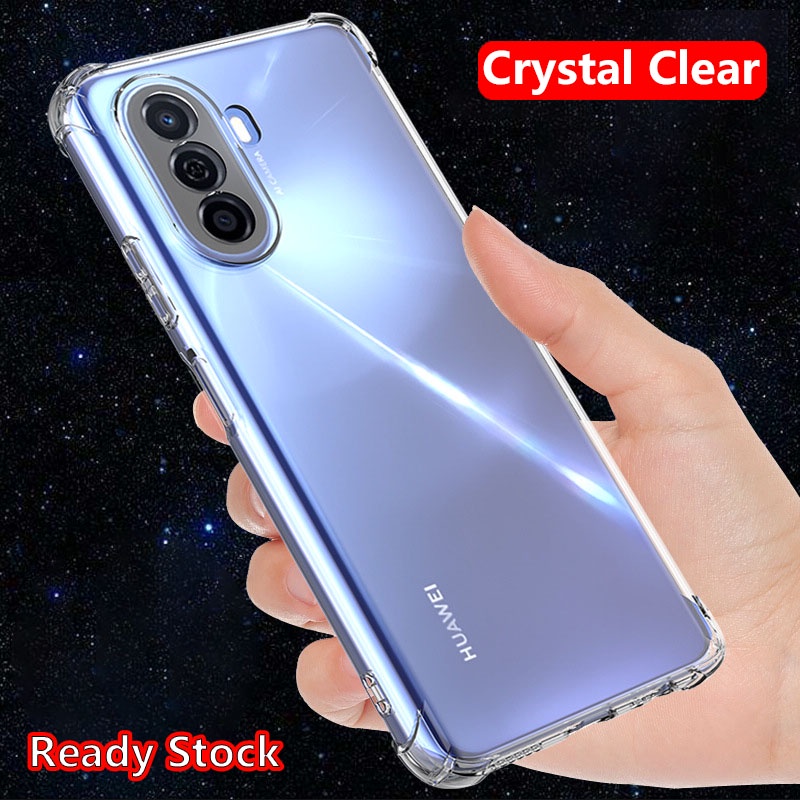 Huawei Nova Y70 Plus Y71 MGA-LX9 คริสตัล เจลลี่ใส เคสป้องกันอากาศ มุม นิ่ม TPU ยืดหยุ่น ยางซิลิโคน ป้องกัน โปร่งใส ฝาหลัง เคสโทรศัพท์