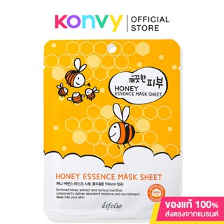 Esfolio Pure Skin Honey Essence Mask Sheet 25ml แผ่นมาสก์หน้า โสมและน้ำผึ้ง.