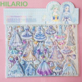 Hilario สติกเกอร์เจ้าหญิงจีน สองชั้น แฮนด์เมด ใช้ซ้ําได้ Diy สําหรับเด็ก