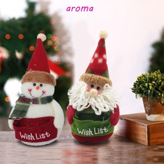 Aroma จี้ตุ๊กตาสโนว์แมนน่ารัก เครื่องประดับ สําหรับตกแต่งบ้าน คริสต์มาส