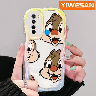 สําหรับ Xiaomi Redmi Note 8 Note 8T Note 9 เคสการ์ตูนน่ารัก Dale ดีไซน์ใหม่ เนื้อครีม ขอบคลื่น กันกระแทก เคสโทรศัพท์ ซิลิโคนใส เคสนิ่ม