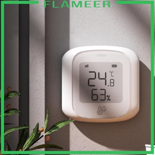 [Flameer] เครื่องวัดอุณหภูมิ และความชื้น หน้าจอแสดงผล LCD อเนกประสงค์ สําหรับตู้เย็น สวน กลางแจ้ง