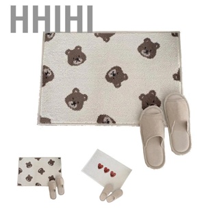 Hhihi Bathroom Door Mat PVC Environment Friendly Squared Antiskid Soft Kitchen Floor for Home