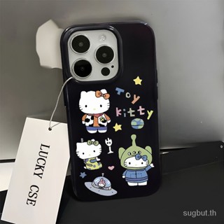 เคสโทรศัพท์มือถือ กันกระแทก ลายการ์ตูนแมว kt สําหรับ iPhone 11pronmax 12 13 14 15pro max xr 7 8 plus xs max 12pro 13promax 14promax