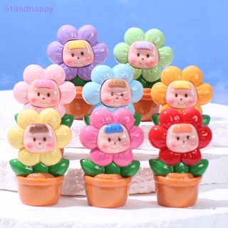 Standhappy ใหม่ บ้านตุ๊กตาจิ๋ว เฟอร์นิเจอร์ ดอกไม้สี ขนาดเล็ก สําหรับตกแต่งบ้านตุ๊กตา