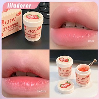 1/3pcs Strawberry Lip Balm Moisturizing Hydrating Peach Lip Sleep Mask ลดริมฝีปากกรวยผลไม้ลิปสติก LIPS Care เครื่องสำอาง HO