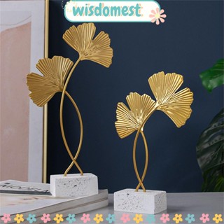 WISDOMEST เครื่องประดับ รูปใบขิงโกะ แฟชั่นนอร์ดิก สําหรับตกแต่งโต๊ะ ห้องนั่งเล่น