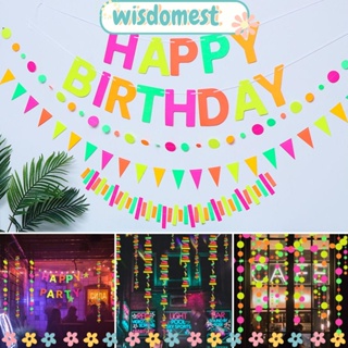 Wisdomest เทปนีออนเรืองแสงในที่มืด สําหรับแขวนตกแต่งงานแต่งงาน ปาร์ตี้ DIY