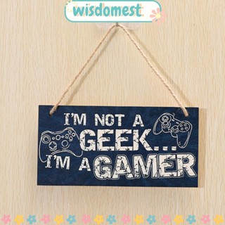 Wisdomest ป้ายไม้ ลาย Im Gamer สําหรับตกแต่งห้องเล่นเกม