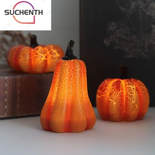 Suchenth โคมไฟ LED รูปฟักทองฮาโลวีน สําหรับตกแต่งบ้าน บาร์