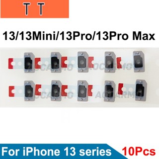  ตัวยึดไมโครโฟน ลดเสียงรบกวน พร้อมกาว แบบเปลี่ยน สําหรับ iPhone 13 Pro Max 13 Mini 13Pro 10 ชิ้น