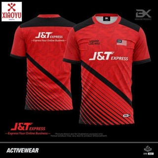 เสื้อยืดโปโลแฟชั่น ลาย jnt 2023 j&amp;t full sublimation 3d 02