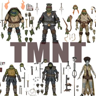 ฟิกเกอร์ Neca # TMNT Teenage Mutant Ninja Turtles The Last Ronin Unarmored Leonardo Leo Raphael Raph Michelangelo Mikey April Oneil Casey Jones