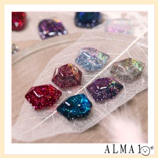 Alma ยาทาเล็บเจล 6 มล. DIY เจลเคลือบเล็บเจล สีสันสดใส