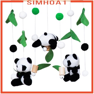 [Simhoa1] ของเล่นโมบายไม้ รูปสัตว์น่ารัก สําหรับตกแต่งเพดานห้องเด็กเล็ก