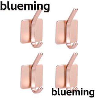 Blueming2 ตะขอแขวนผ้าขนหนู อลูมิเนียม สีโรสโกลด์ สําหรับห้องน้ํา ห้องครัว 4 ชิ้น