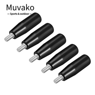 Muvako ด้ามจับหมุนได้ M6X50 ตัวผู้ สีดํา 5 ชิ้น|มือจับ ล้อมือ สําหรับ Bakelite|อุปกรณ์เสริมเครื่องกลึงไฟฟ้า