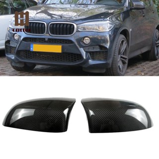 ฝาครอบกระจกมองหลังรถยนต์ คาร์บอนไฟเบอร์ สําหรับ BMW X5M F85 X6M F86 2015-2018 2 ชิ้น