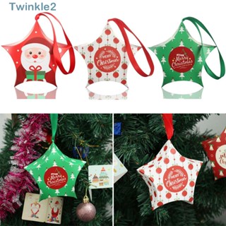 Twinkle 10 ชิ้น ถุงคริสต์มาส สร้างสรรค์ เด็ก โปรดปราน อุปกรณ์ปาร์ตี้ ที่ใส่กระดาษ