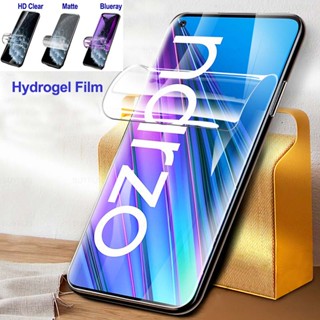 ฟิล์มไฮโดรเจลนิ่ม กันรอยหน้าจอ HD เนื้อแมตต์ กันแสงสีฟ้า สําหรับ Realme Narzo 60X 60 Pro 50A 50i Prime 50 Pro 30A 20 30 Pro