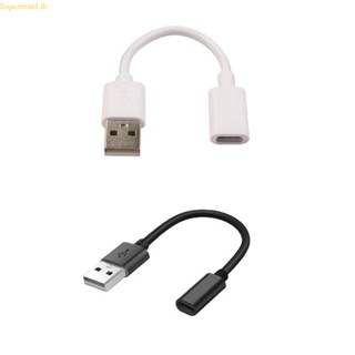 สายชาร์จ USB2 0 ตัวผู้ เป็น Type C ตัวเมีย ความเร็วสูง