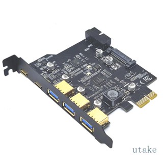 Utakee อะแดปเตอร์เชื่อมต่อ Type-C USB 3 2 Gen2 PCI Express คุณภาพสูง พร้อมตัวเชื่อมต่อ พลิกกลับได้