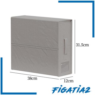 [Figatia2] กล่องจัดเก็บผ้าปูที่นอน แบบพับได้ 38x12x31.5 ซม. พร้อมหน้าต่าง