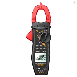 ANENG ST192 600A DC AC Clamp Meter 6000 Counts Auto-ranging Digital Multimeter LCD Screen Voltage Current Detector Pen Temperature Measuring LED Flashlight Multifunction Voltage Meter Continuity Resistance Frequency Testing