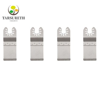 Tarsureth ใบเลื่อยเพชร สเตนเลส อเนกประสงค์ ทนทาน สีเงิน อุปกรณ์เสริม 4 ชิ้น|ใบเลื่อยสั่น สําหรับคนงาน