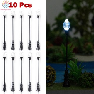 โคมไฟ LED 1:160 3V 12V สีขาว สําหรับตกแต่งสวน 10 ชิ้น