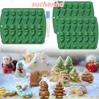 Suchenhd แม่พิมพ์ช็อคโกแลต เค้ก ขนมหวาน คัพเค้ก น้ําแข็ง ขิง รูปกระดิ่ง 30 ช่อง DIY