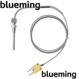 Blueming2 เทอร์โมคัปเปิลเซนเซอร์อุณหภูมิ 0-1250 ℃ เทอร์โมคัปเปิล ชนิด K พร้อมเกลียว NPT 1/8 นิ้ว สายเคเบิลยาว 2 เมตร โพรบเซนเซอร์อุณหภูมิ เชื่อมต่อท่อไอเสียแก๊ส