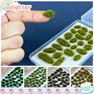 SOLIGHTER หญ้าเทียม ทรงไม่สมมาตร DIY อุปกรณ์เสริม สําหรับตกแต่งบ้าน