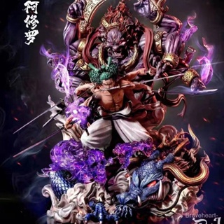 โมเดลฟิกเกอร์ One Piece Roronoa Zoro Asura Zoro Ghostly Nine Swords Scene เครื่องประดับ สําหรับตกแต่งบ้าน SB5490