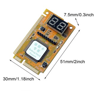 เมนบอร์ดการ์ดวินิจฉัยแล็ปท็อป PCI-E LPC ขนาดเล็ก สําหรับบ้าน ออฟฟิศ