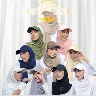 Ivory ผ้าโพกหัวมุสลิม สําหรับผู้หญิง สีพื้น ยืดได้ พร้อมฐานบอล หมวก ผ้าพันคอ ผ้าโพกหัว หมวกผ้าฝ้าย ผ้าพันคอ