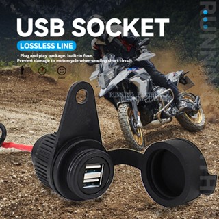 ใหม่ พอร์ตชาร์จ USB คู่ และสายเคเบิลลอสเลส สําหรับรถจักรยานยนต์ BMW F700GS F800GS F650GS F750GS F850GS R 1200 GS