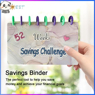 ❉ดีที่สุด❉ สมุดจัดระเบียบเงิน 52 สัปดาห์ พร้อมซองจดหมาย 52 สัปดาห์ ประหยัดเงิน สําหรับแพลนเนอร์ เก็บเงิน