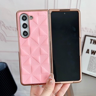 เคสมือถือ แบบแข็ง ลายตาราง แฟชั่น สําหรับ Samsung Galaxy Z Fold 5 Fold 4 Fold 3 Samsung Galaxy Z Fold 5 4 3 5G