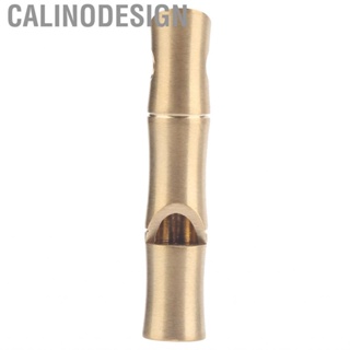 Calinodesign Outdoor Pocket Survival Whistle Brass  Bamboo Joint For Cam