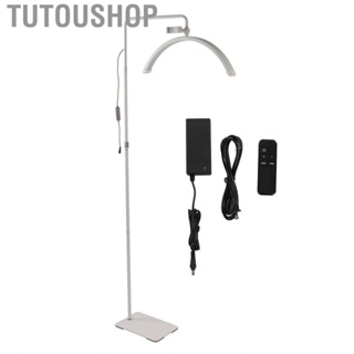 Tutoushop Half Moon Lash Light  Aluminum Floor Lamp Adjustable Height for Live Streaming