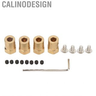 Calinodesign 4 PCS RC Brass Coupler With Extended Wheel Hub For